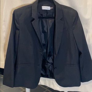 Black Pinstripe CK Blazer